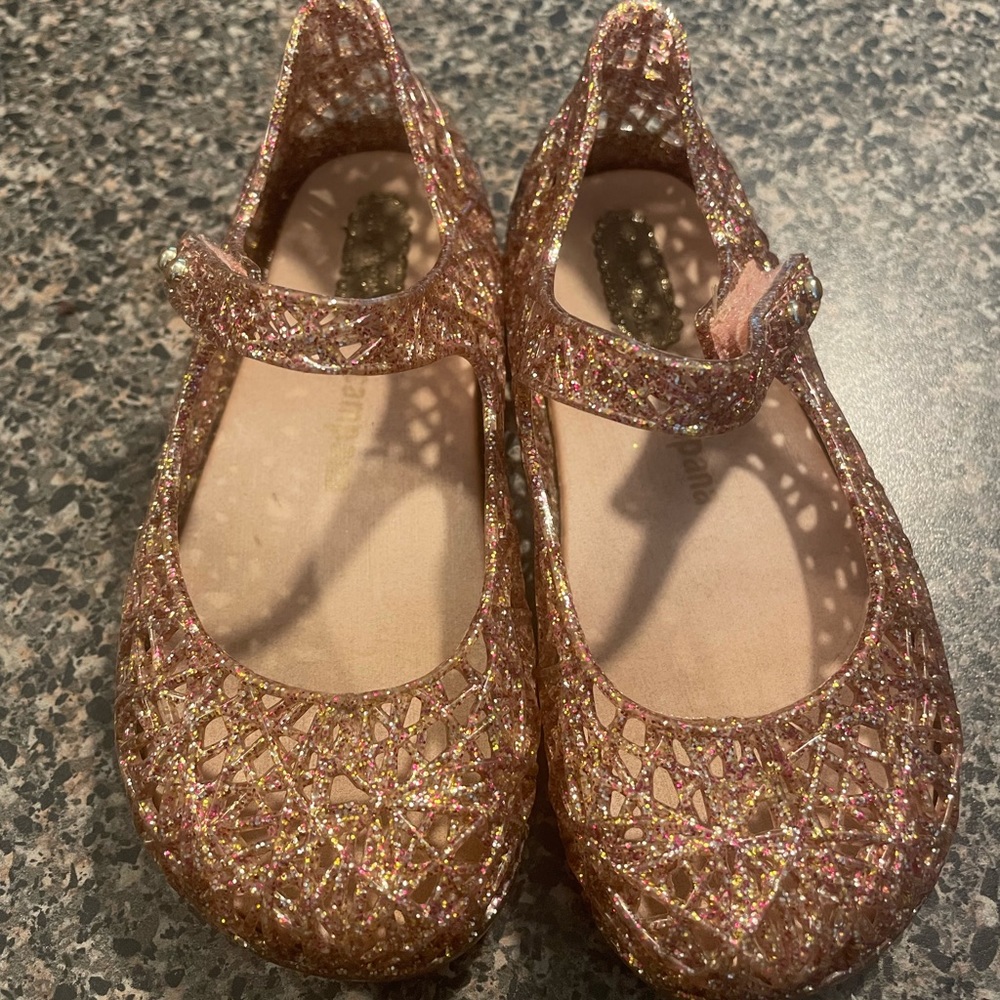 Mini Melissa glitter rose gold